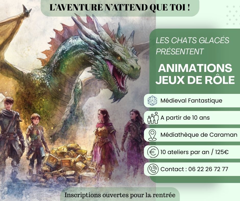 Inscriptions pour une animation Jeux de rôle